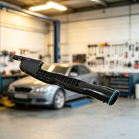 Replacement Air Intake Pipe with Rubber Seal Seal Leak-Resistant Air Intake Pipe Ribbed Car Part Sturdy for Mechanics
