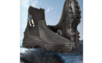 Heavy-Duty Neoprene Dive Boots Zippered 5mm Neoprene Boots Flexible Diving Booties Comfortable for Divers, Beach