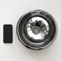 Stainless Steel Sink Single Bowl Kitchen Sink 335x295x150mm Brushed Finish Sink