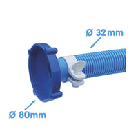Pool Vacuum Head Robot Jet Vacuum Cleaner Hose Connection Adapter (80mm to 32mm)