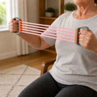 Resistance Band Chest Expander for Back and Shoulder Training, High Elasticity