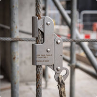 Cable Fall Arrester Secure Wire Rope Grab Reliable Hardware for Climbers