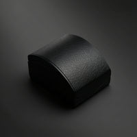 Watch Box with Hinged Lid Litchi-Grain Leatherette Watch Box Curved Flip-Top for Jewelers, Jewelry Packaging, Gift Presentation