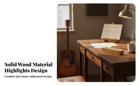 Wooden Guitar Pick Holder Solid Wood Wooden Guitar Pick Box Compact and Portable