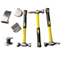 7-Piece Auto Body Hammer Set with Dollies for Dent Repair