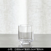 烛台摆件透明玻璃防风风灯欧式简约蜡烛杯浪漫烛光晚餐婚庆装饰品