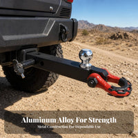 Ball Hitch Shackle Black Coating Finish Vehicle Hardware Polished Outdoor-Adventure Towing Gear