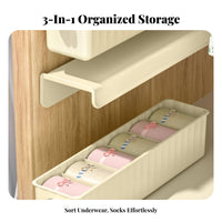 on the vertical surfaceMounted Intimates Holder particle-resistantresistant with Lid Compartment Storage container
