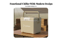 Portable Insulated Chiller Large Capacity Portable Ice Chest Insulated Food and Drink Chiller Keeps Hot or Cold Hard Shell Ice