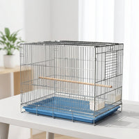 K22 Standard Folding Cage Metal Construction with Pull-Out Tray, Large Indoor Breeding Budgie Cage and Cockatiel Cage for Small Birds