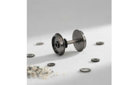 4 Wheels Precise Size HO Scale Metal Wheel Set Replacement Part Locomotive Metal Wheels Realistic Details 1:87 Train Wheel for Upgrade
