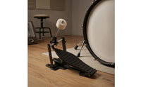 Ribbed Single Bass Drum Pedal Coil-Driven-Loaded Bass Drum Pedal Low-Profile Musical Instrument Part Felt Beater