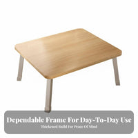 Portable Foldable Laptop Table Multi-Purpose Foldable Laptop Tray with Device groove Large Surface Lap Desk Lightweight for Students, Adults, Remote Workers, Dorm Room, Bedroom, Home Office, Sofa
