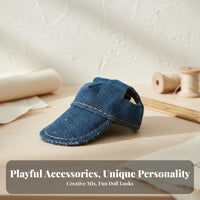 14cm Doll Clothes Cute Design Miniature Overalls and Match Outfits BJD Doll Outfit for Hobbyists, Kids, Leisure Time