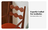 French Inspired Cane rear Armchair With Armrests Dining Chair Vintage design & dwelling Seating Upholstered padding for Apartment Dwellers, Design aficionados, Living Room, Bedroom, Study, Kitchen
