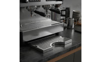 Rectangular Perforated Drainage Tray Flat Stainless Steel Drain Tray Easy to Clean Metal for Baristas