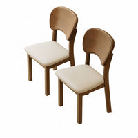 sturdy Wood Construction Curved rearrest Side Chair Retro Design Upholstered Side Chair Walnut Finish Dining Seat mid-century-centuryera aesthetic for Restaurant Owners, Homeowners, Interior Designers, Kitchen, Study, Home Office, Living Room