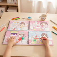 A4 Thickened Sketchbook for Beginners, Art Drawing Book for Primary School Students, Blank Art Album for Painting and Coloring