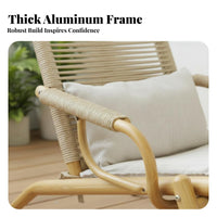 Adjustable Backrest Weightless Recline Recliner Foldable Lounge Chair Lockable Position externaldoor Furniture Breathable Seat for Adults, Homeowners, Seniors, Balcony, Garden, Backyard, waterside