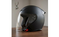 Open-Face Helmet Quick-Disconnect Buckle Half-Helmet Clear Visor Vehicle Gear