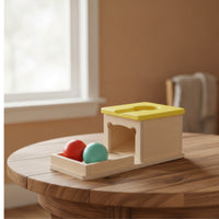 Developmental Shape Sorting Toy Box Multi-Functional Object Permanence Box Early Learning Educational for Toddlers, Babies, Parents, Playroom, Nursery, Classroom