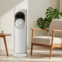 Humidifying Floor-Standing Air Cooler and Heater 3-in-1 Evaporative Cooler with Humidifier Timer Appliance Quiet for Office