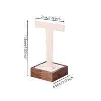 Modular Walnut Jewelry Display Set Elegant Design Wooden Jewelry Holder Velvet Lined for Retail Shop
