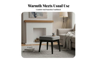 Stackable Upholstered Square Stool space-efficient Size Small Upholstered Stool protective layerded Top Footstool Space-Saving for Children, young children, Families, Living Room, Bedroom, Entryway