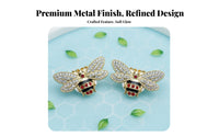 Sparkling Rhinestones Glittering Bee Air Vent Clip Easy Installation Jeweled Creature Car Air Clean Ener Clean Scent for Women, Drivers