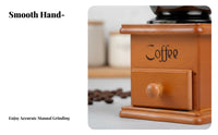 No Electricity Required Wheel Coffee Grinder Adjustable Coarseness Manual Coffee Grinder Ceramic Burr for Home Baristas
