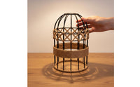 Birdcage Lampshade Rustic Charm Rope Lamp Cage Retro Iron Rope Light Shade for Restaurant, Cafe
