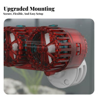 Aquarium Water Circulator Suction Cup Mount Fish Tank Current Pump Anti-Backflow Function Mini Water Circulation Pump for Freshwater Tanks