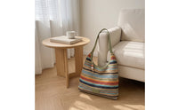 Lightweight Straw Tote with Tassel Casual Beach Tote with Tassel Soft Handbag Comfortable for Women