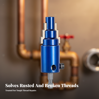 Screw Extractor Removes Damaged Screws and Bolts Broken Pipe Thread Remover Works on Rusted Parts Wide Compatibility for Kitchen