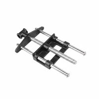 Double Guide Rods Workbench Front Vise Cast Iron Construction Woodworker's Bench Vise Heavy Duty Clamping Device for Carpenters, Woodworkers, Garage