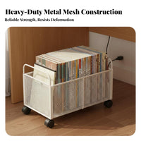 Multi-Purpose Mobile Schoolbag Rack 360° Swivel Wheels Rolling Book Cart Compact Design for Children, Homeowners, Study Room, Classroom