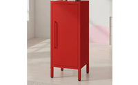 Tall Narrow Storage Cabinet Space-Saving Metal Storage Cabinet for Living Room, Bedroom, Small Apartments