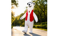 Inflatable White Bear Suit Oversized White Bear Costume Funny Inflatable Costume for Adults, Parties, Cosplay