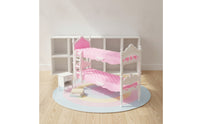 Birthday Gift 30cm Doll Bed Easy Assembly Princess Doll Bed Ornate Details for Playroom