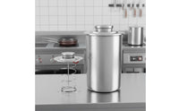 Meat Cooker with Thermometer Multifunctional Stainless Steel Steaming Canister