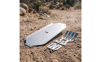 3 Pieces RC Car Guard Kit Machined RC Chassis Guard Set Chassis Plate with Mounting Holes Brushed Protector Metal
