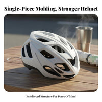 Cycling Helmet Integrally-Molded Asphalt Bike Helmet Head Protection Breathable Safeguarding Gear Collision Resistant for Men