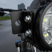 Combined Alarm Light Waterproof Unified Front Lighting System with Alarm Long Range Illumination LED Front Light for Electric Cycle Riders