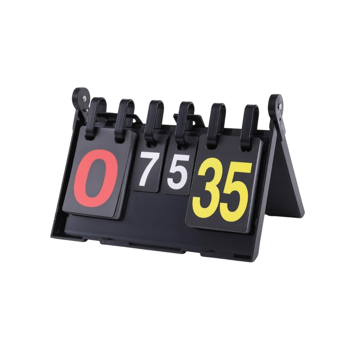 Tabletop Scoreboard with Flip Cards Waterproof Scorekeeper Manual for Badminton