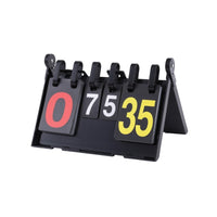Tabletop Scoreboard with Flip Cards Waterproof Scorekeeper Manual for Badminton