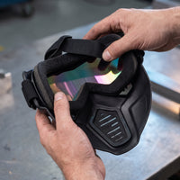 Replaceable Lens Welding Face Guard Head-Mounted Welding Mask Safeguarding Full Face Mask Breathable for Welders