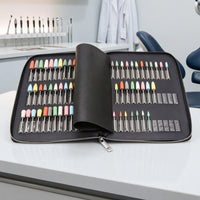 63 Pieces Zippered Silicone Rubber Polishing Burs Organized Polishing Burs with Case Precision Tool Scratchunrestricted for Dentists