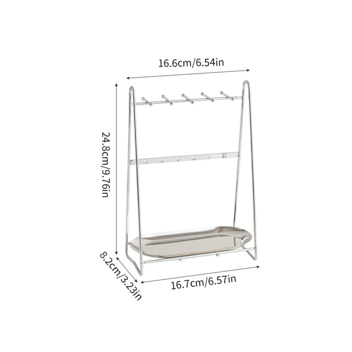Jewelry Display Rack Modern Design Necklace Stand Tangle Tangle-Free