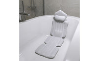 Padded Bathtub Bath Cushion with Hanging Loop Soft Full Body Bath Pillow Non-Slip Skin-Friendly for Home Bathroom