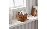 Creature-Ear Basket Decorative Rattan Hand Basket Portable Handle